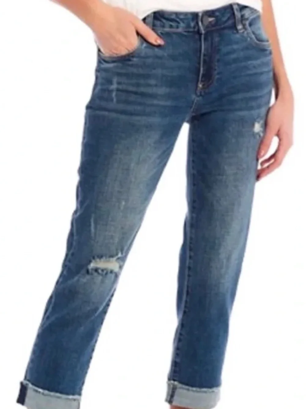 Kut From The Kloth Asher Cuffed Ankle Jean Size 16W - Picture 1 of 4